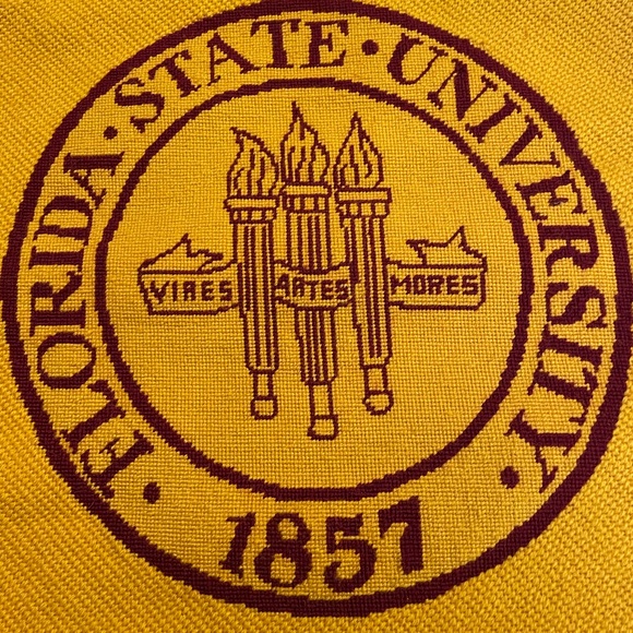 Florida State University Seal Needlepoint